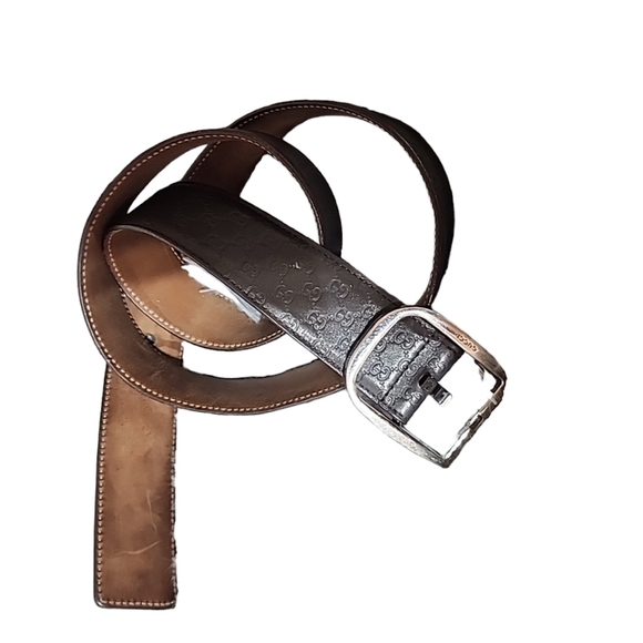 Gucci Mens Signature Leather Belt. Size 38 - Picture 13 of 15